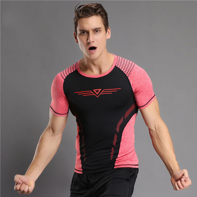 Fashion Stitching Men T-shirt